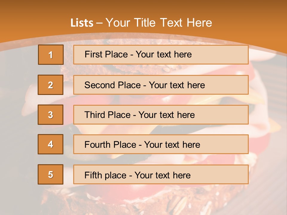 Meal Edible Cob PowerPoint Template