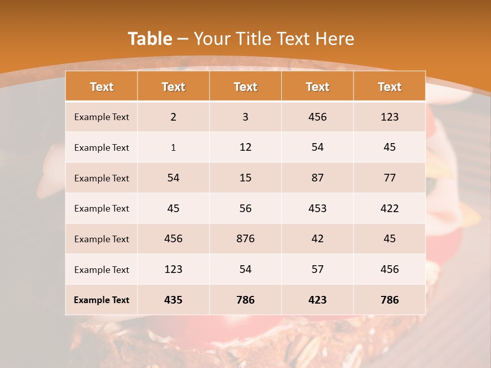 Meal Edible Cob PowerPoint Template