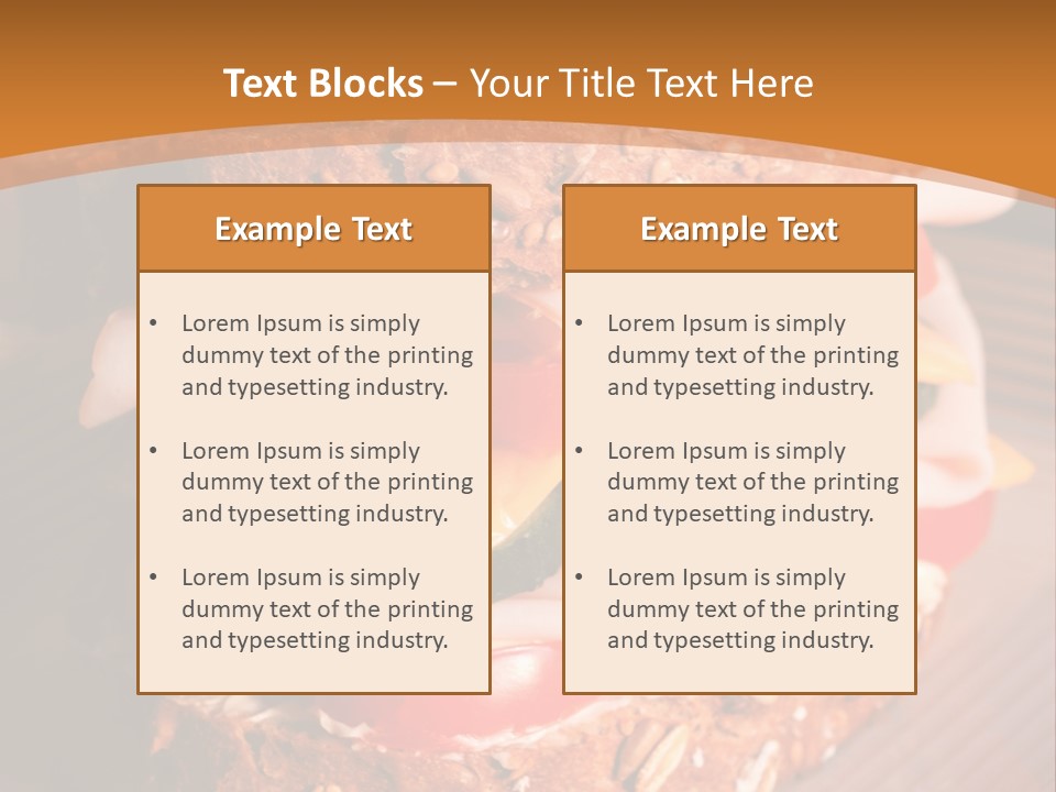 Meal Edible Cob PowerPoint Template