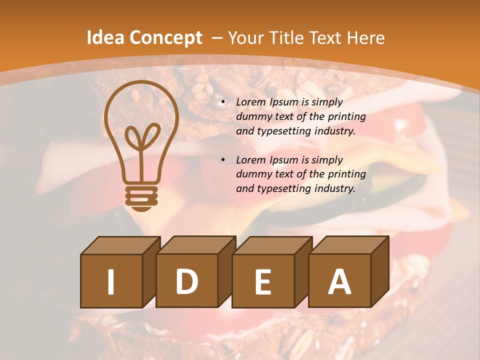 Meal Edible Cob PowerPoint Template