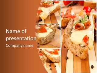 Mediterranean Cuisine Breakfast Italian PowerPoint Template