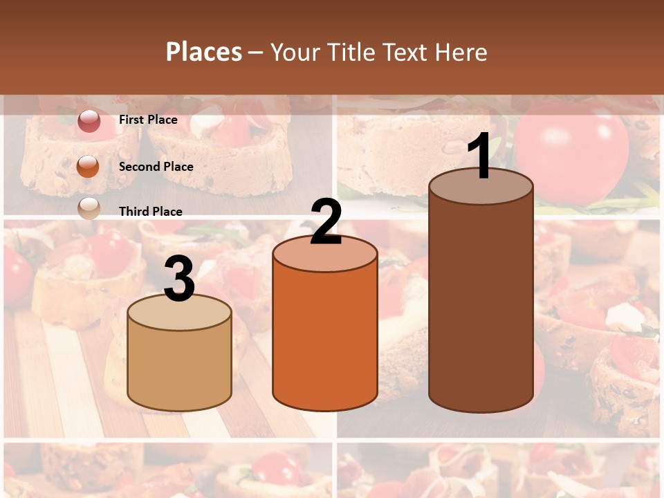 Wooden Board Appetizer Horizontal PowerPoint Template