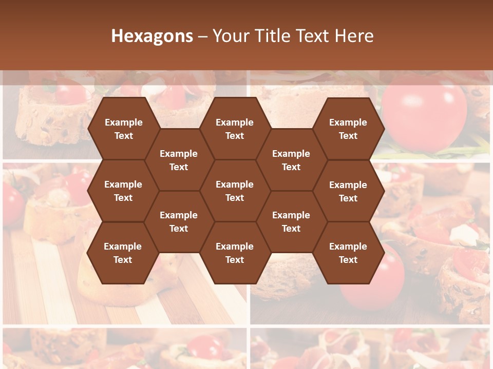 Wooden Board Appetizer Horizontal PowerPoint Template