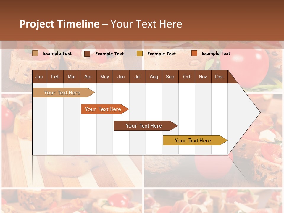 Wooden Board Appetizer Horizontal PowerPoint Template