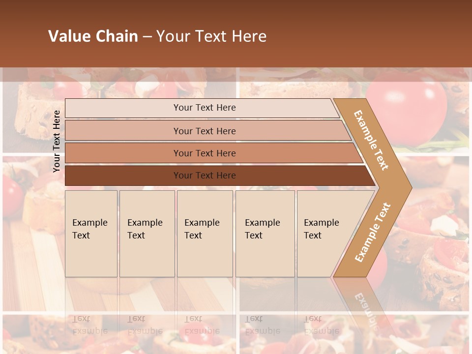 Wooden Board Appetizer Horizontal PowerPoint Template