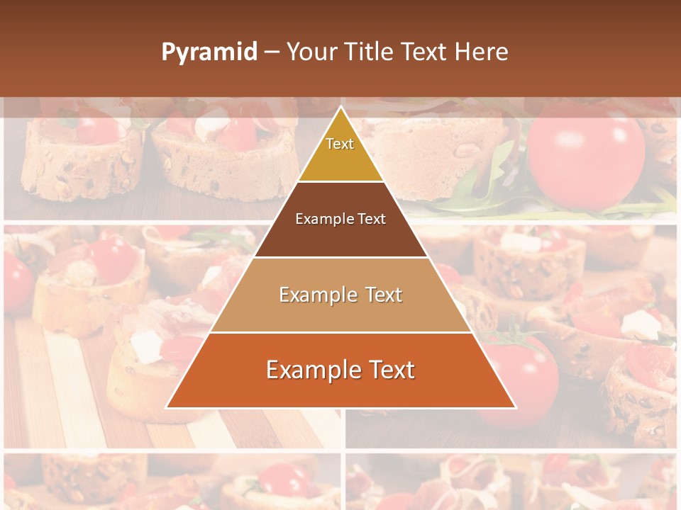 Wooden Board Appetizer Horizontal PowerPoint Template