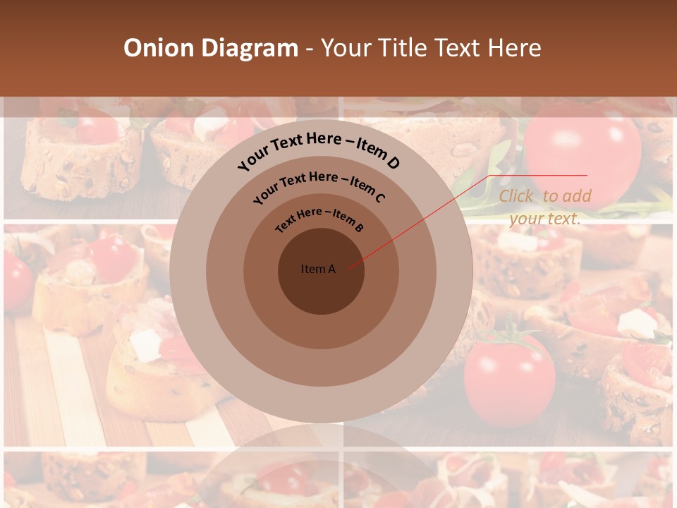 Wooden Board Appetizer Horizontal PowerPoint Template