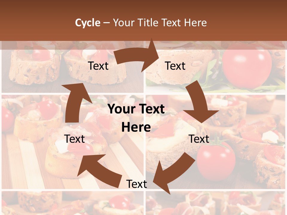 Wooden Board Appetizer Horizontal PowerPoint Template