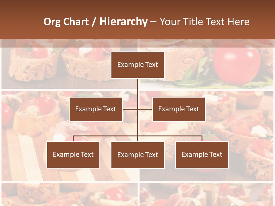 Wooden Board Appetizer Horizontal PowerPoint Template