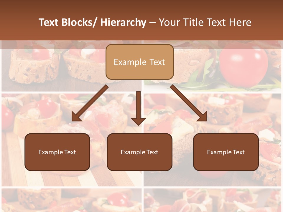 Wooden Board Appetizer Horizontal PowerPoint Template