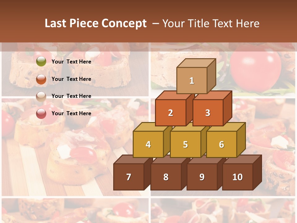 Wooden Board Appetizer Horizontal PowerPoint Template