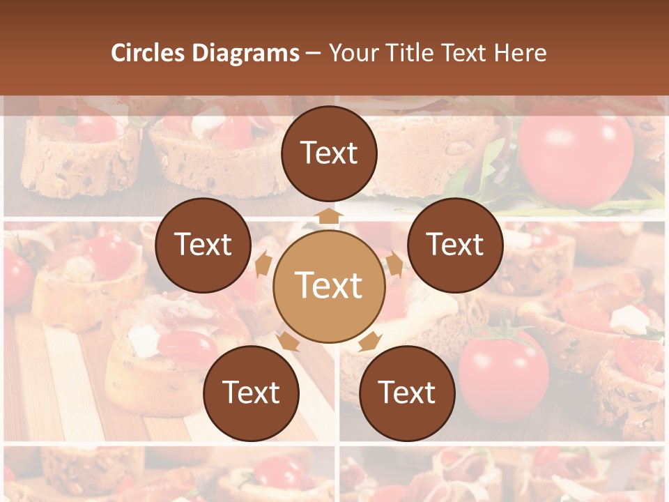 Wooden Board Appetizer Horizontal PowerPoint Template