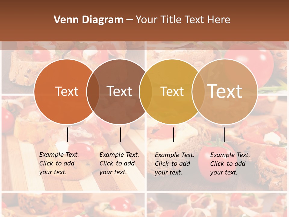 Wooden Board Appetizer Horizontal PowerPoint Template