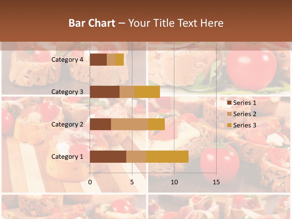 Wooden Board Appetizer Horizontal PowerPoint Template