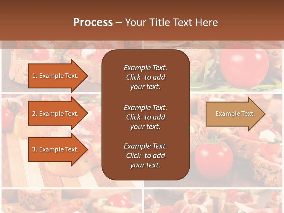 Wooden Board Appetizer Horizontal PowerPoint Template