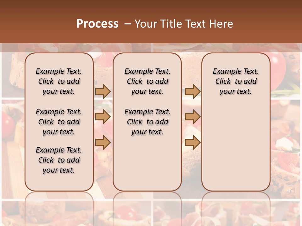 Wooden Board Appetizer Horizontal PowerPoint Template