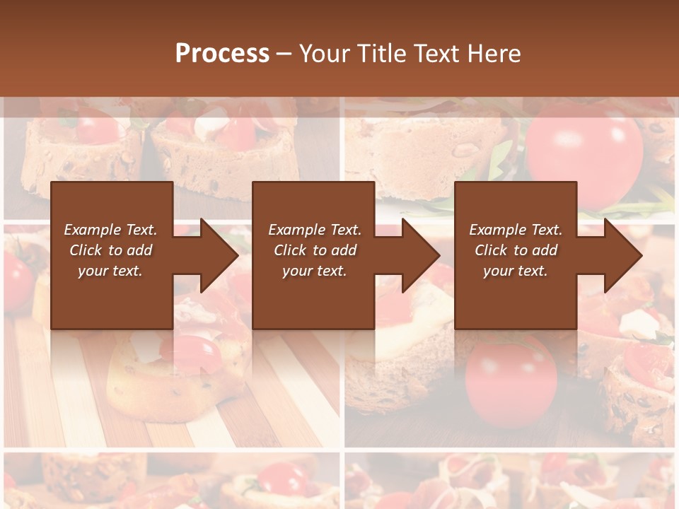 Wooden Board Appetizer Horizontal PowerPoint Template