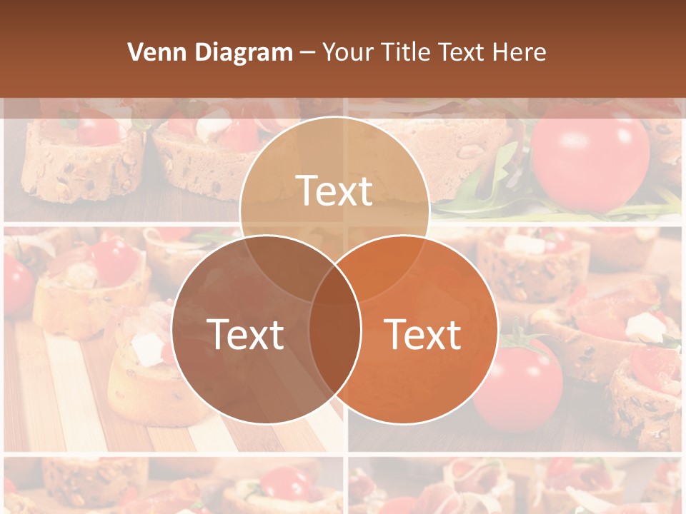 Wooden Board Appetizer Horizontal PowerPoint Template