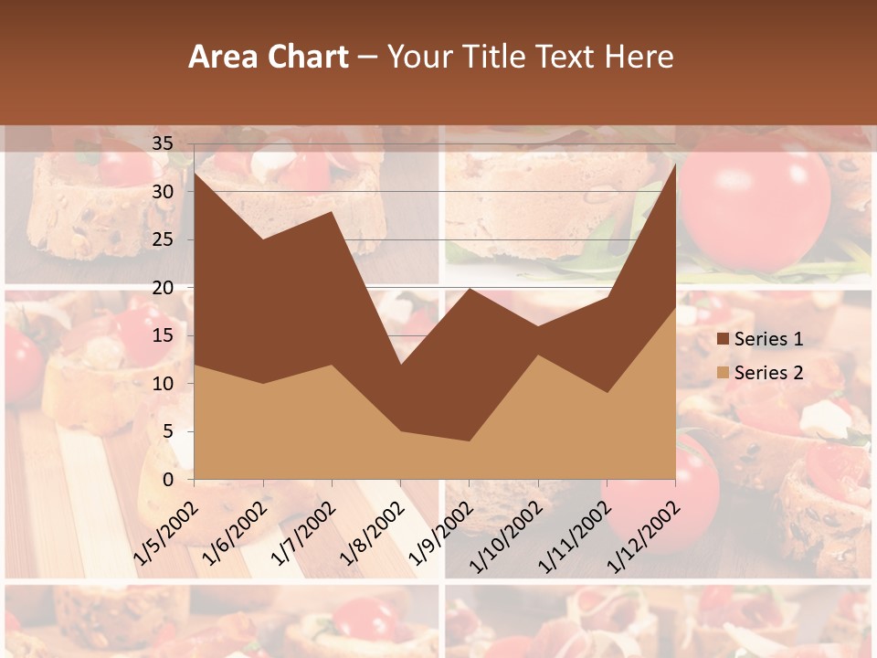 Wooden Board Appetizer Horizontal PowerPoint Template