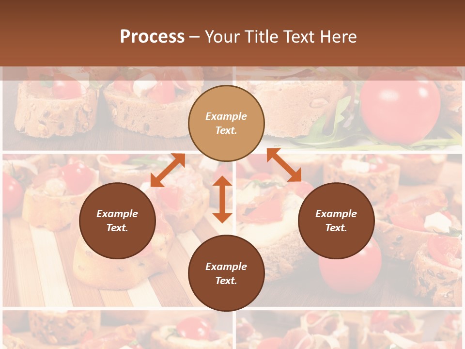 Wooden Board Appetizer Horizontal PowerPoint Template