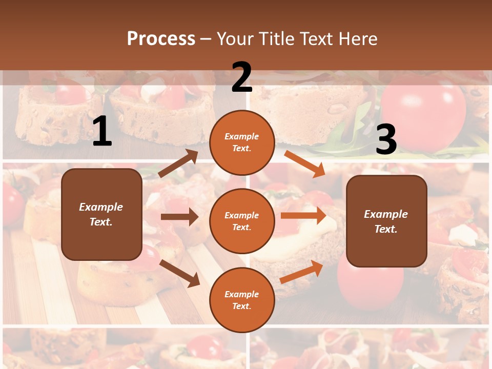 Wooden Board Appetizer Horizontal PowerPoint Template
