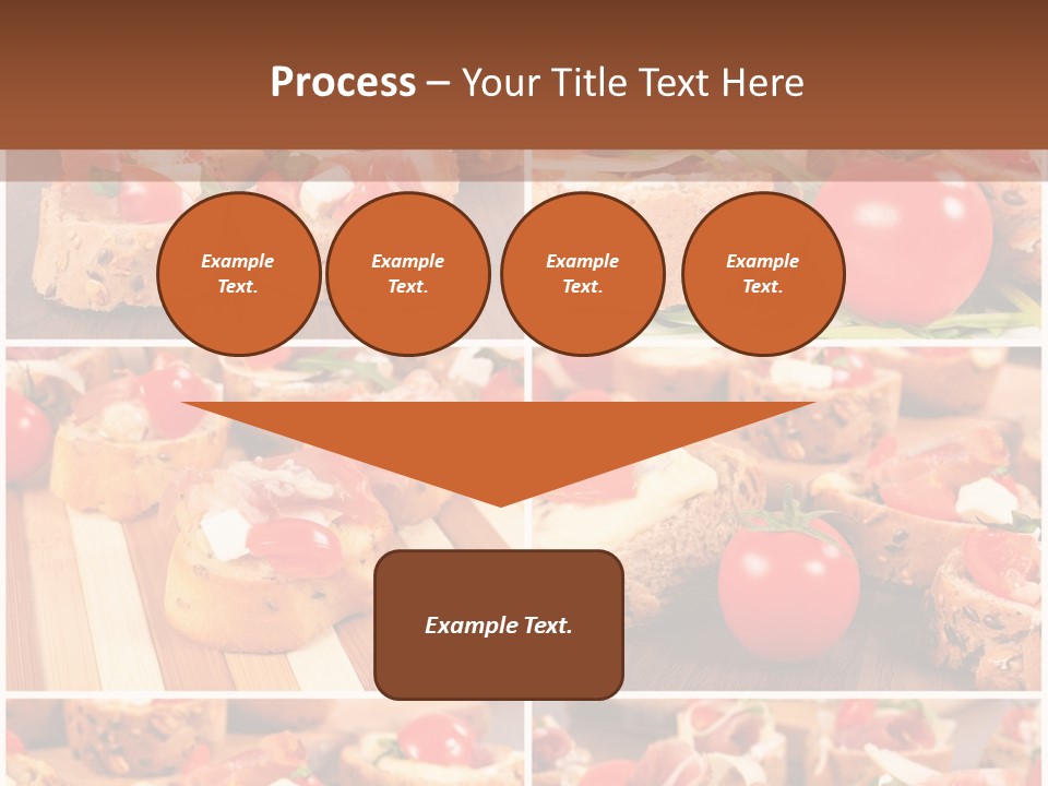 Wooden Board Appetizer Horizontal PowerPoint Template