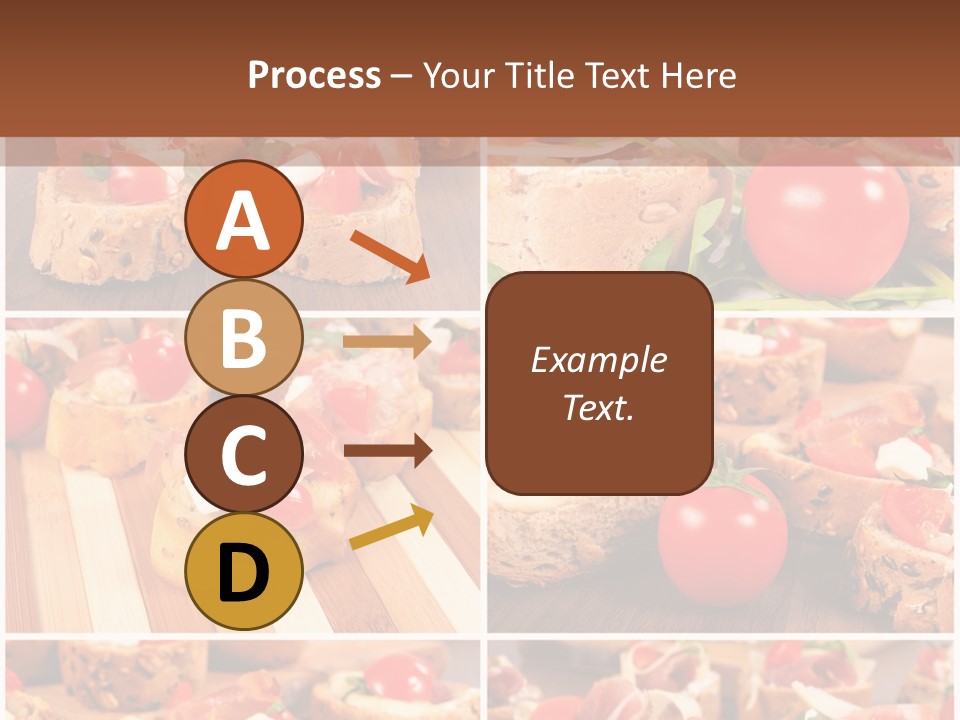 Wooden Board Appetizer Horizontal PowerPoint Template