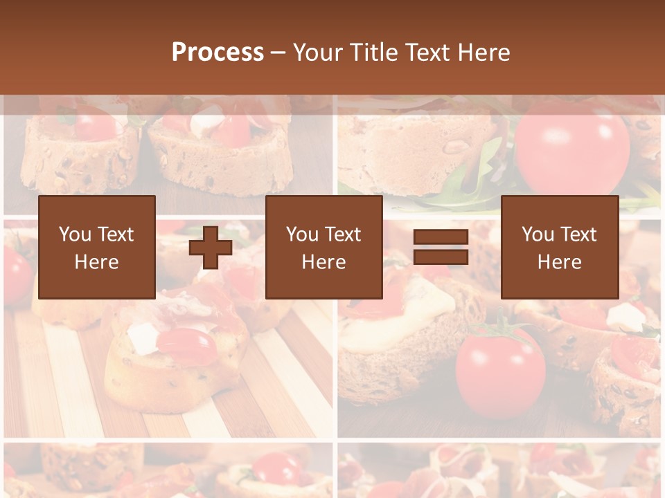 Wooden Board Appetizer Horizontal PowerPoint Template