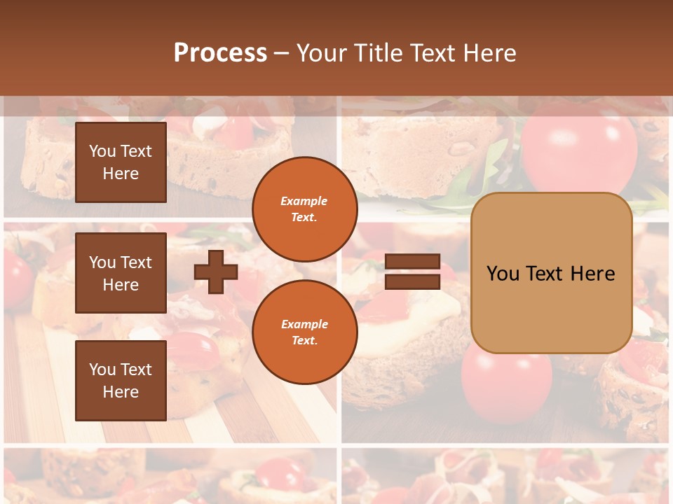 Wooden Board Appetizer Horizontal PowerPoint Template