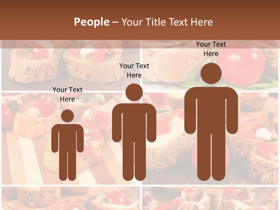 Wooden Board Appetizer Horizontal PowerPoint Template