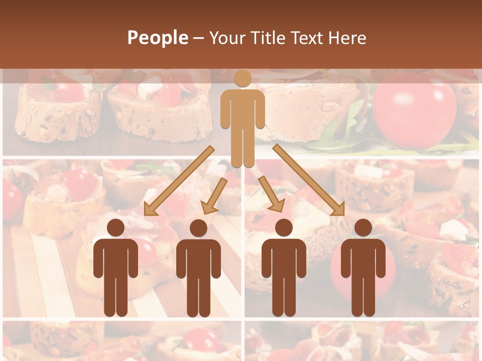 Wooden Board Appetizer Horizontal PowerPoint Template