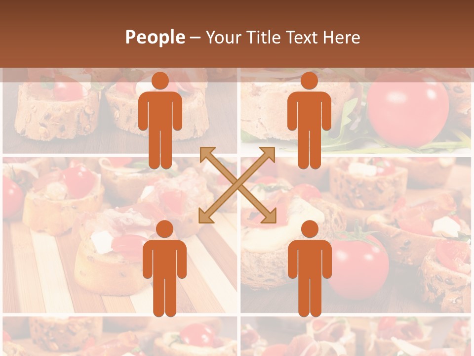 Wooden Board Appetizer Horizontal PowerPoint Template