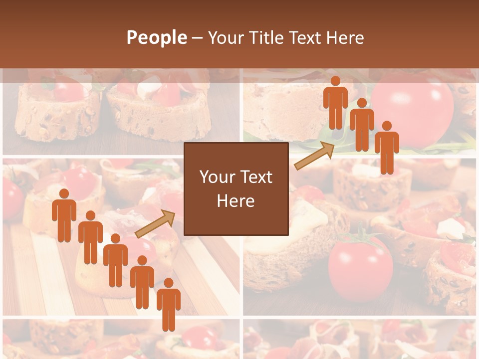 Wooden Board Appetizer Horizontal PowerPoint Template