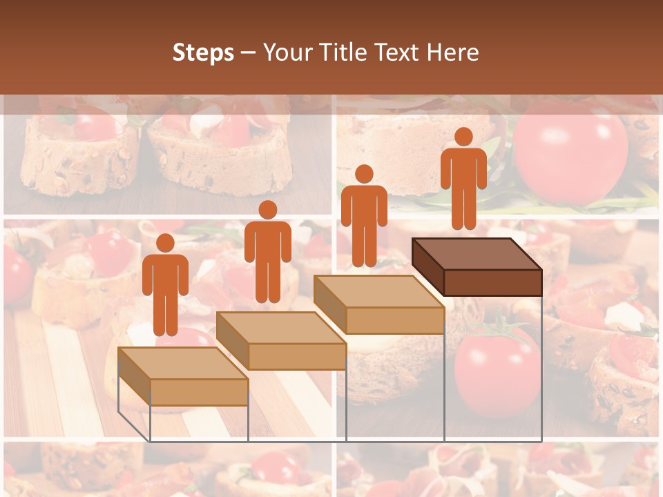 Wooden Board Appetizer Horizontal PowerPoint Template