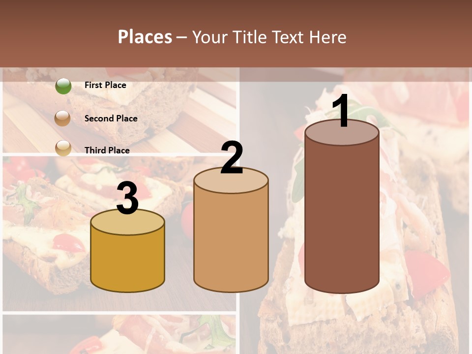 Dish Crostini Mediterranean PowerPoint Template