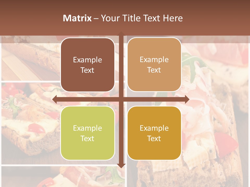 Dish Crostini Mediterranean PowerPoint Template