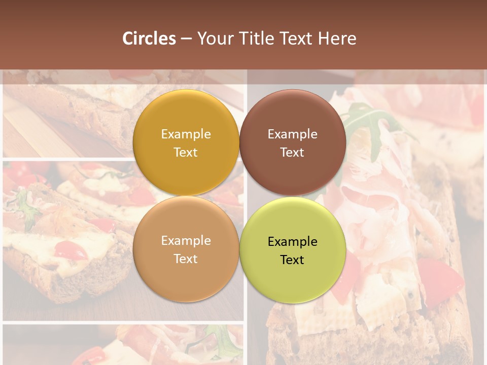 Dish Crostini Mediterranean PowerPoint Template
