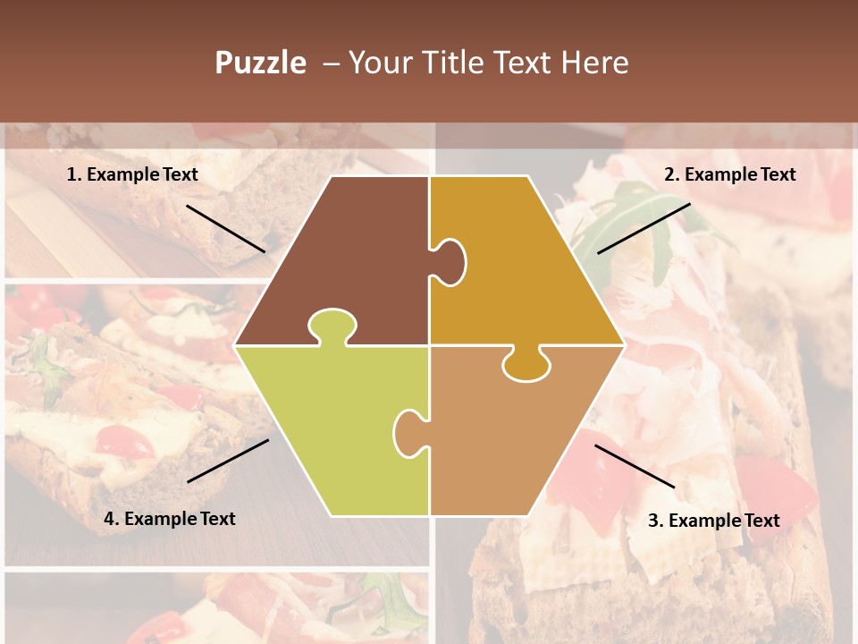 Dish Crostini Mediterranean PowerPoint Template