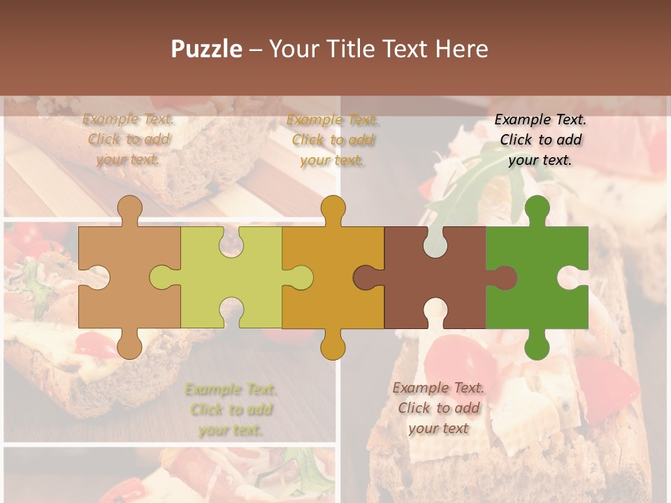 Dish Crostini Mediterranean PowerPoint Template