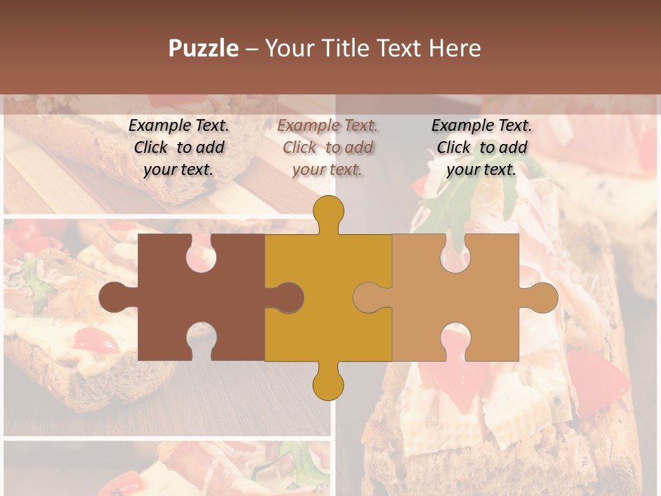 Dish Crostini Mediterranean PowerPoint Template