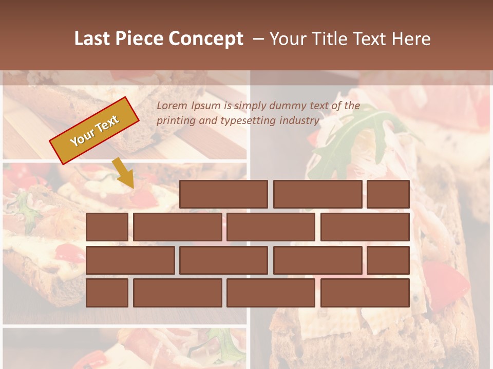 Dish Crostini Mediterranean PowerPoint Template