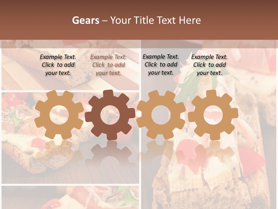 Dish Crostini Mediterranean PowerPoint Template