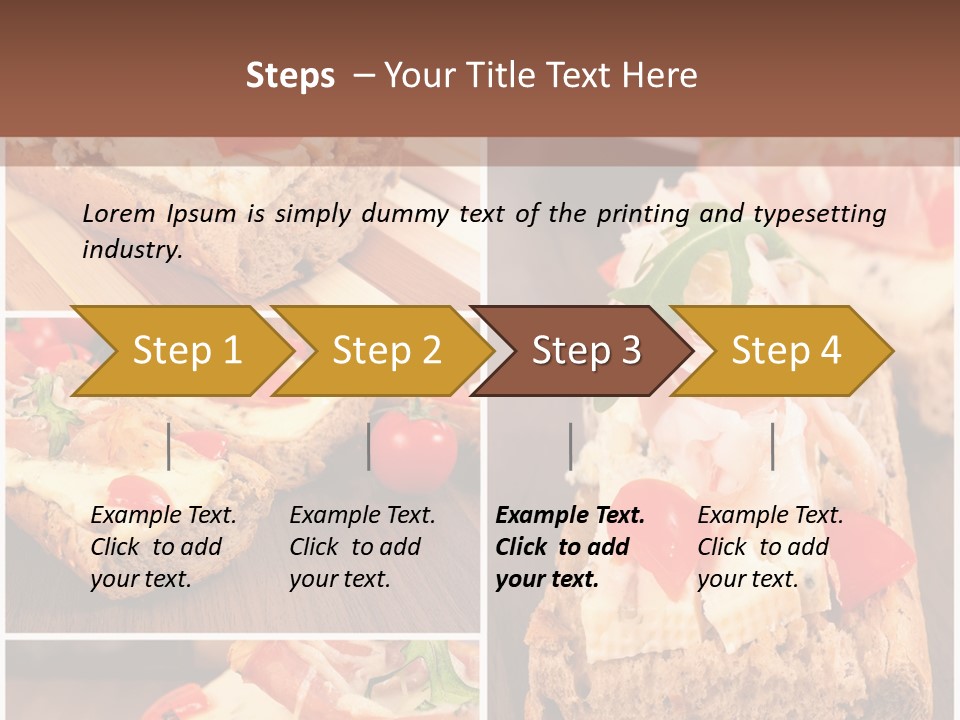 Dish Crostini Mediterranean PowerPoint Template