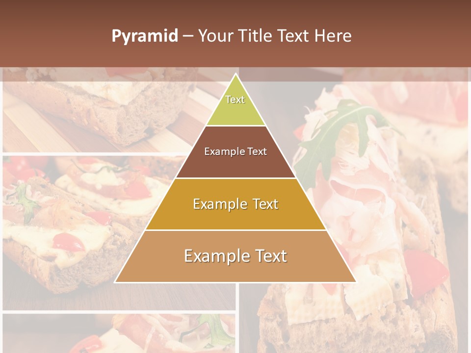 Dish Crostini Mediterranean PowerPoint Template