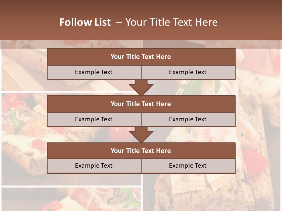 Dish Crostini Mediterranean PowerPoint Template