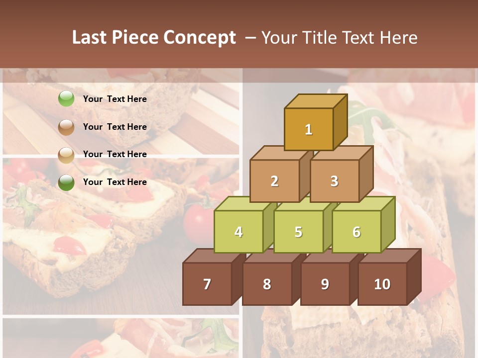 Dish Crostini Mediterranean PowerPoint Template