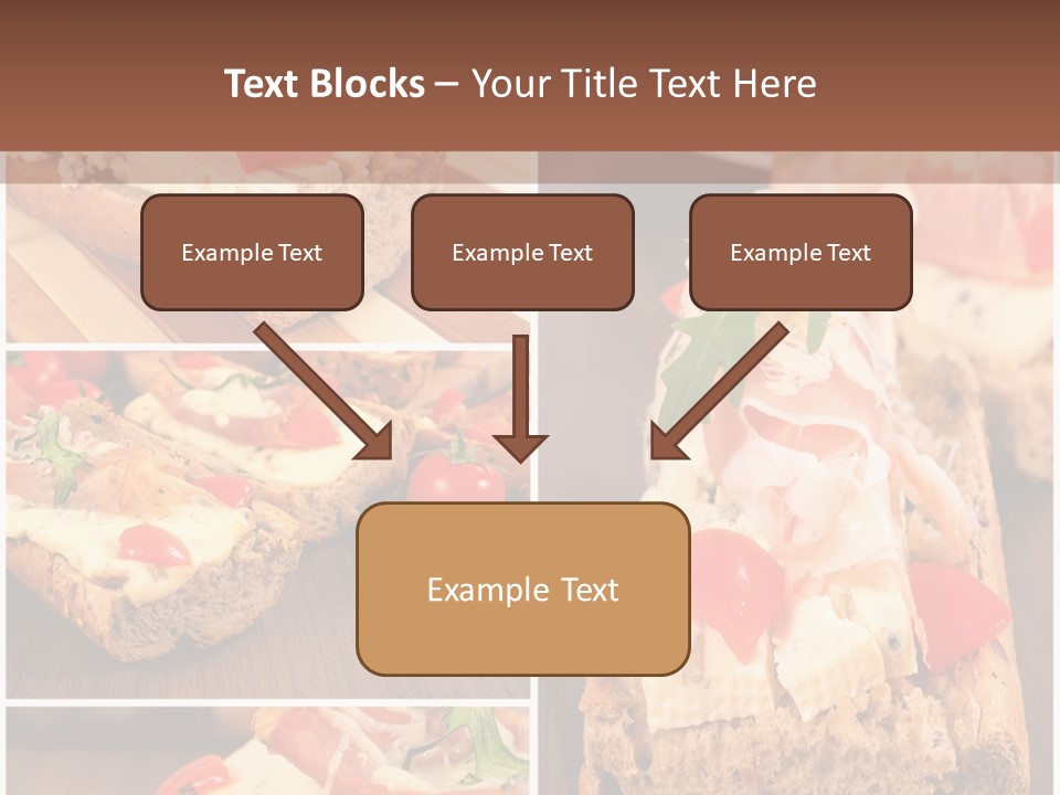 Dish Crostini Mediterranean PowerPoint Template