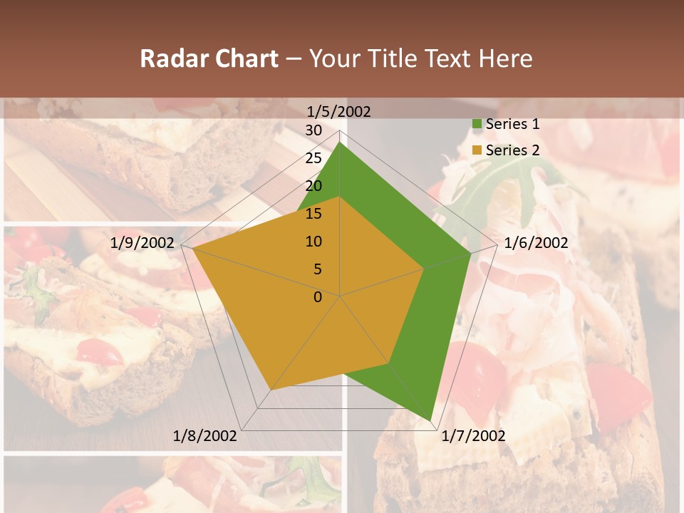 Dish Crostini Mediterranean PowerPoint Template