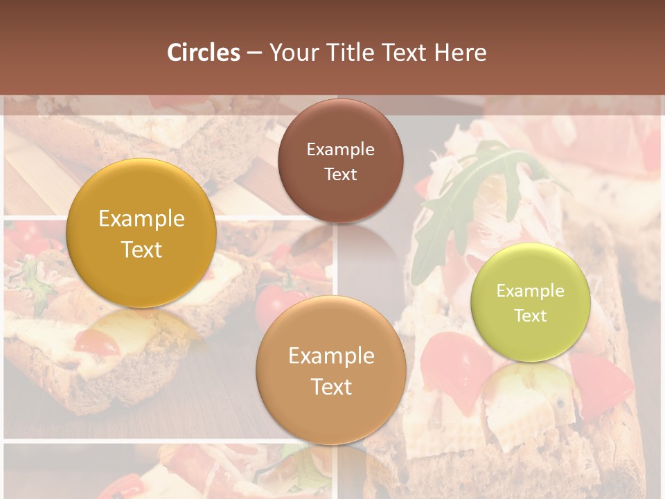 Dish Crostini Mediterranean PowerPoint Template