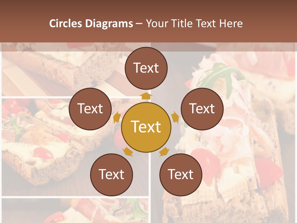 Dish Crostini Mediterranean PowerPoint Template